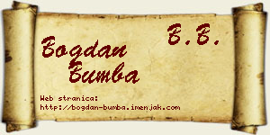 Bogdan Bumba vizit kartica